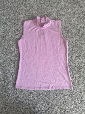 A. Putnam Sleeveless Mock Neck Top in Light Pink